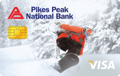 Snowboarder Landscape debit card